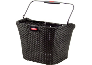 Klickfix Korb schwarz mit Platte 16 Liter