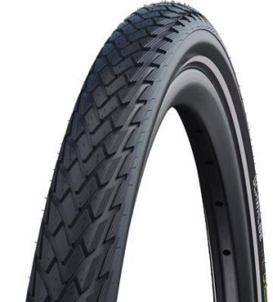 Schwalbe Pneu Green Marathon 700x35C GG Starr mit Reflexstreifen black